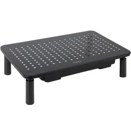 TooQ Soporte Monitor TQMR087 Elevador Multiusos Portátil Cajón Negro hasta 20kg Ergonómico